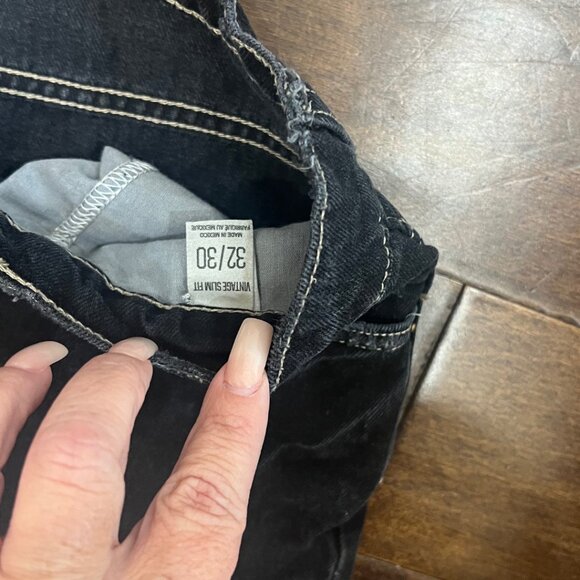 Urban Outfitters DBG Vintage Slim Fit Skater Jeans 32/30 Black - Picture 6 of 11